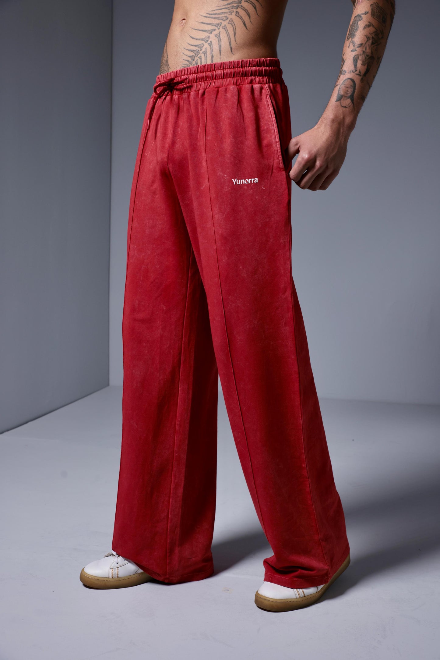 Men's Retro Wash Co-ord - Red
