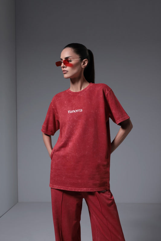 Women's Retro Wash Co-ord - Red