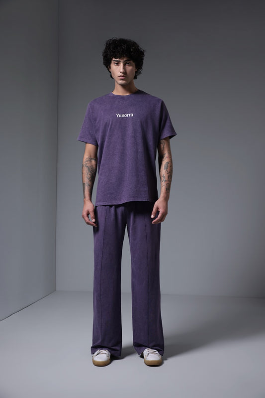 Men's Retro Wash T-Shirt - Faded Plum