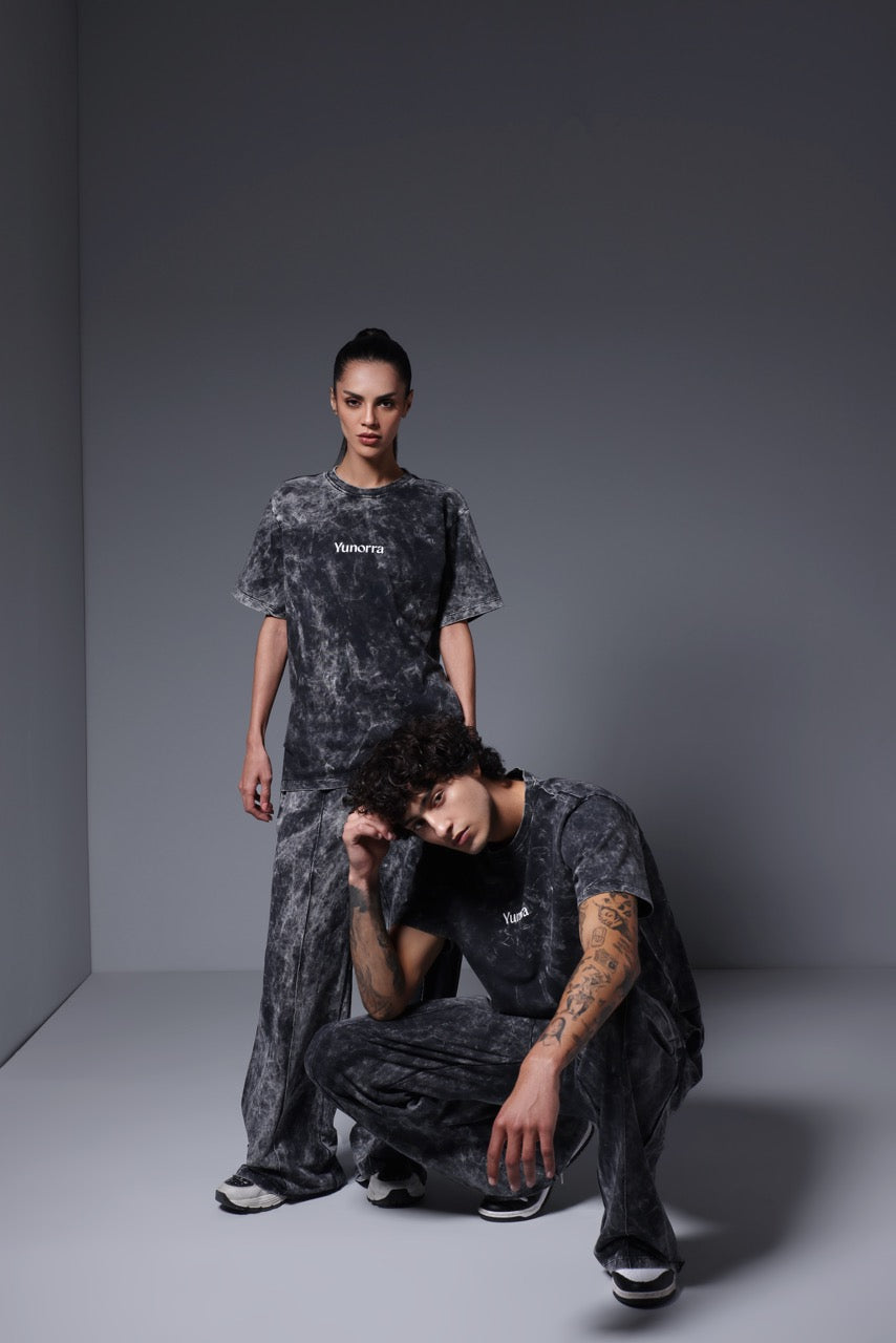 Women's Retro Wash Co-ord - Faded Black