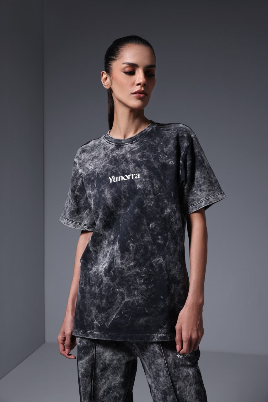 Women's Retro Wash T-Shirt - Faded Black