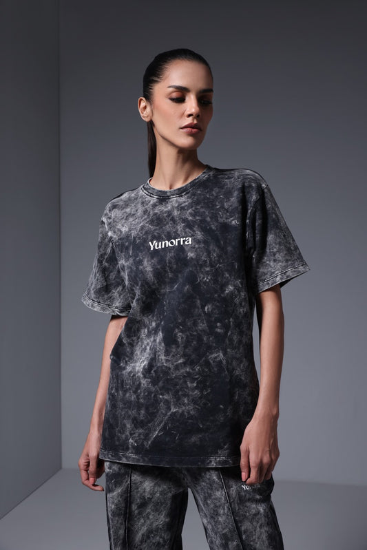 Women's Retro Wash Co-ord - Faded Black