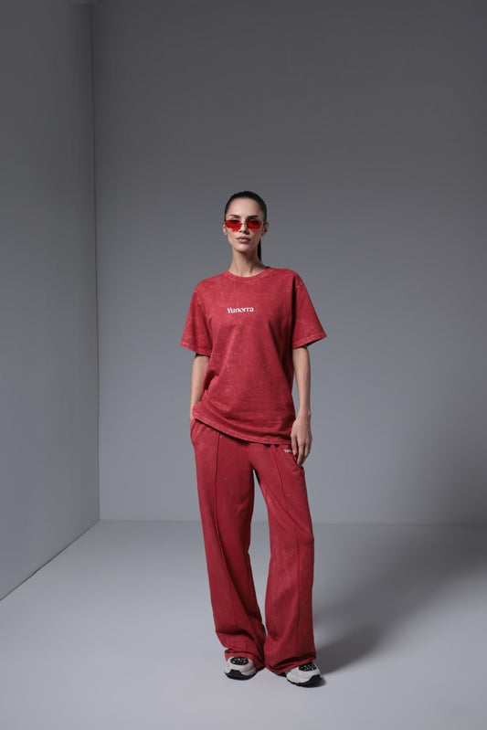 Women's Retro Wash Co-ord - Red