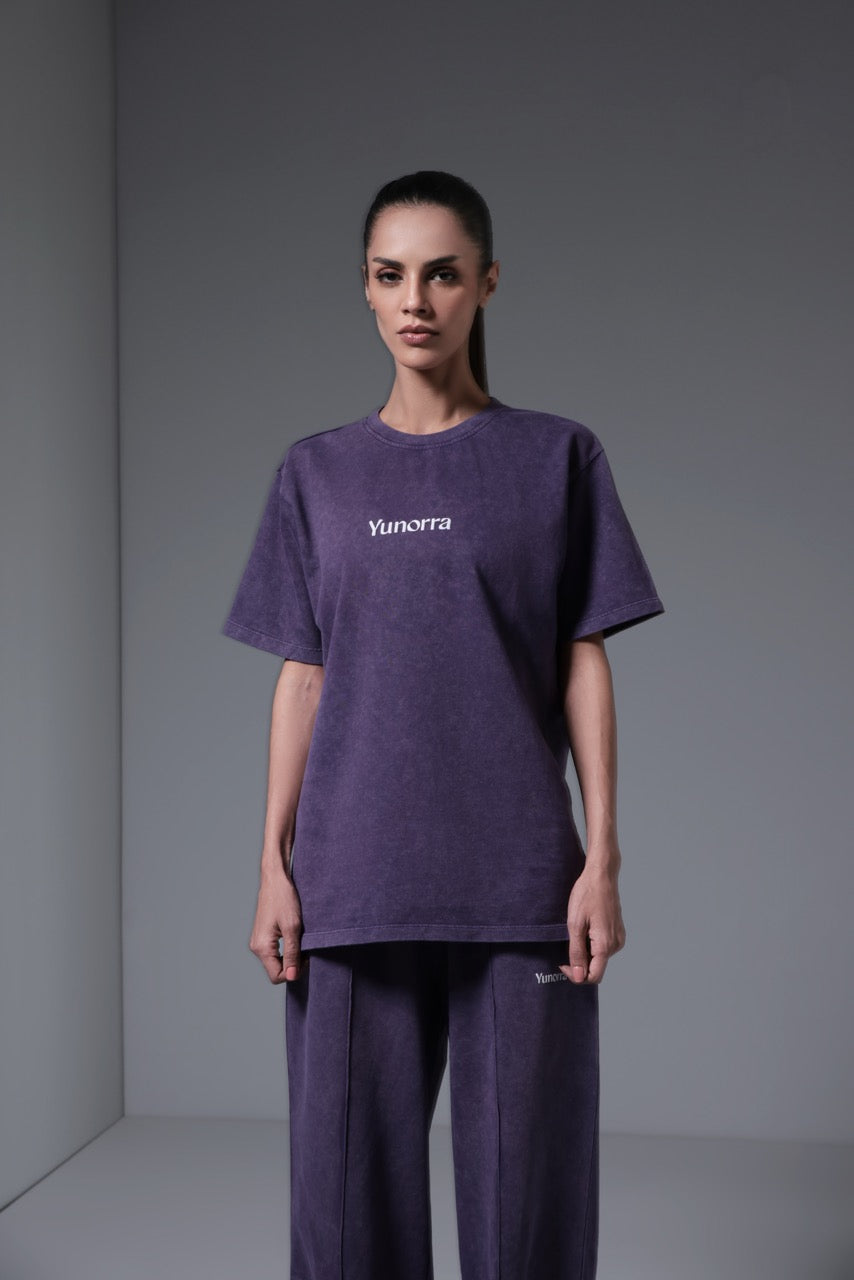 Women's Retro Wash T-Shirt - Faded Plum