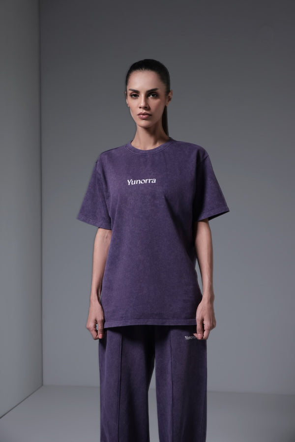 Women's Retro Wash T-Shirt - Faded Plum