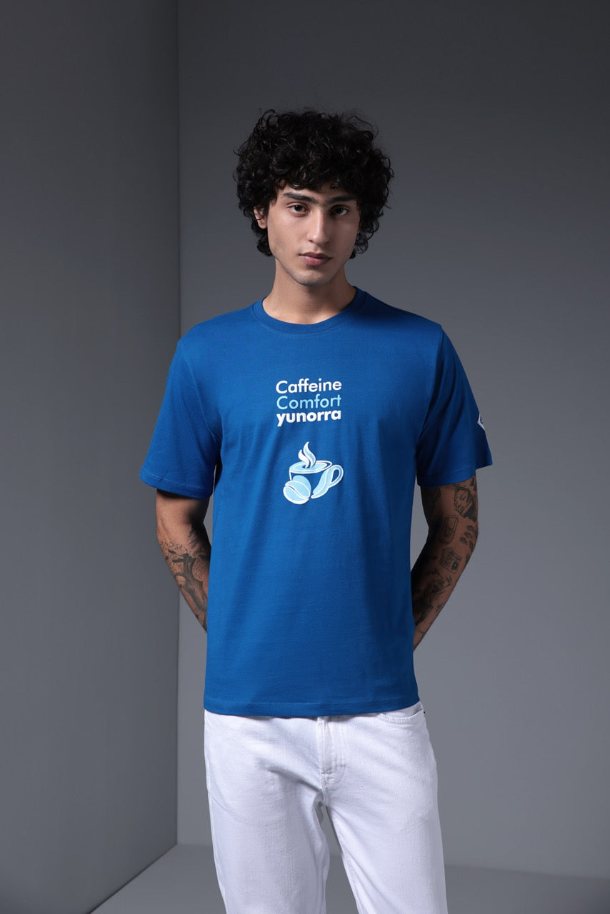 Men's Caffeine Club T-Shirt - Blue