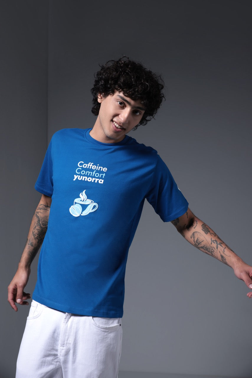 Men's Caffeine Club T-Shirt - Blue