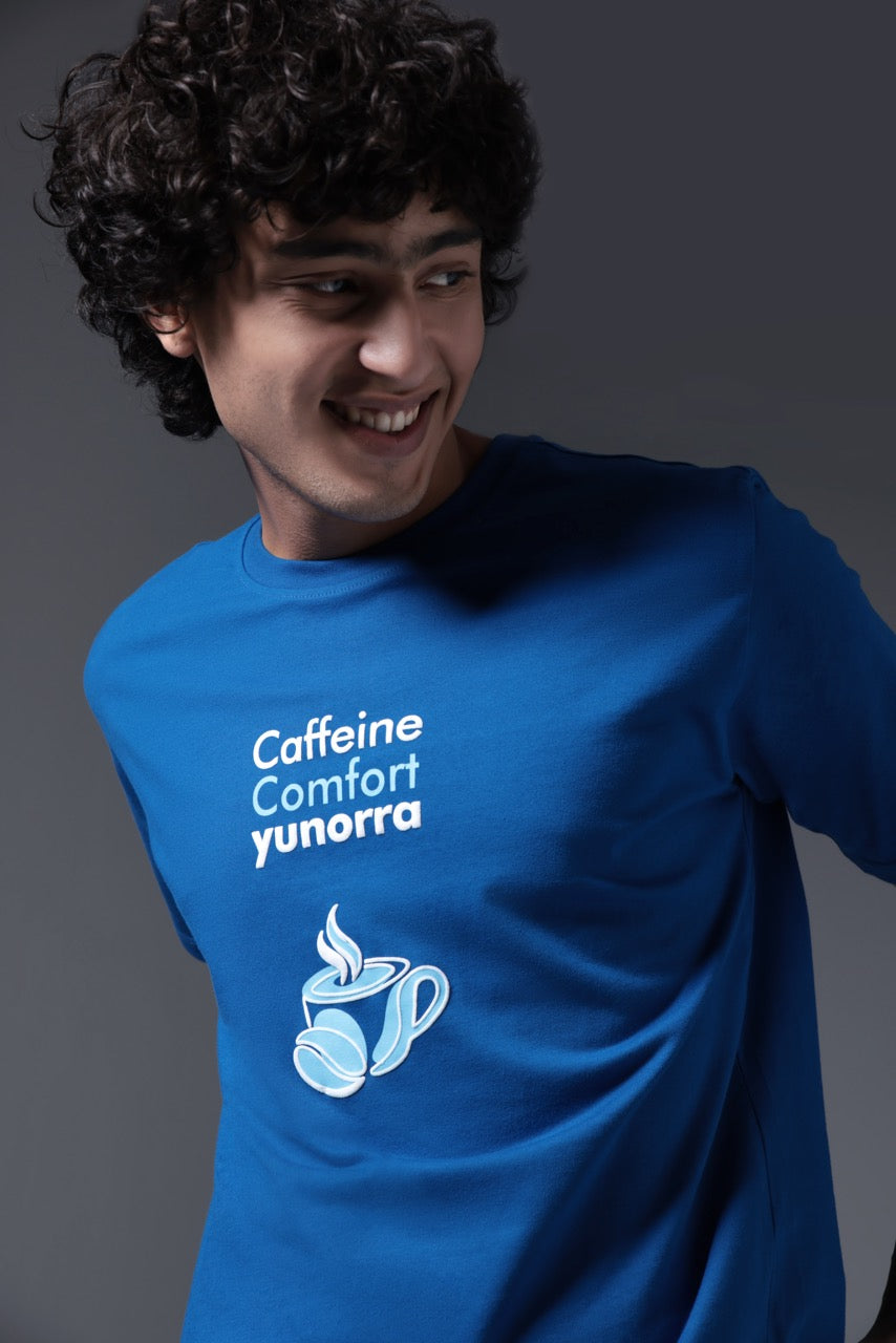 Men's Caffeine Club T-Shirt - Blue