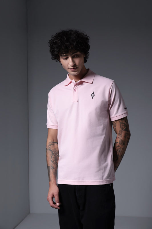 Men's Prime Piqué Polo - Baby Pink