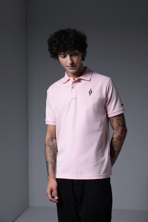 Men's Prime Piqué Polo - Baby Pink