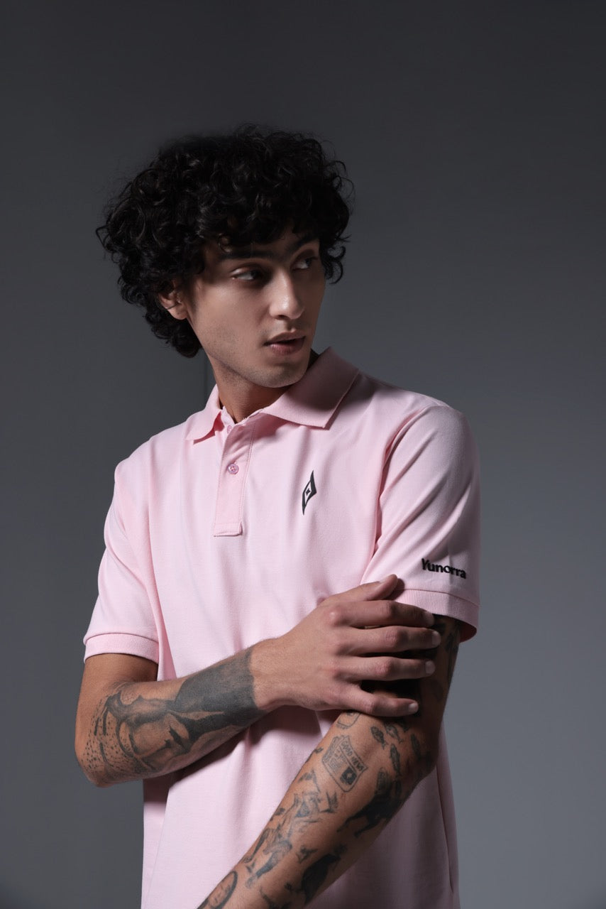 Men's Prime Piqué Polo - Baby Pink