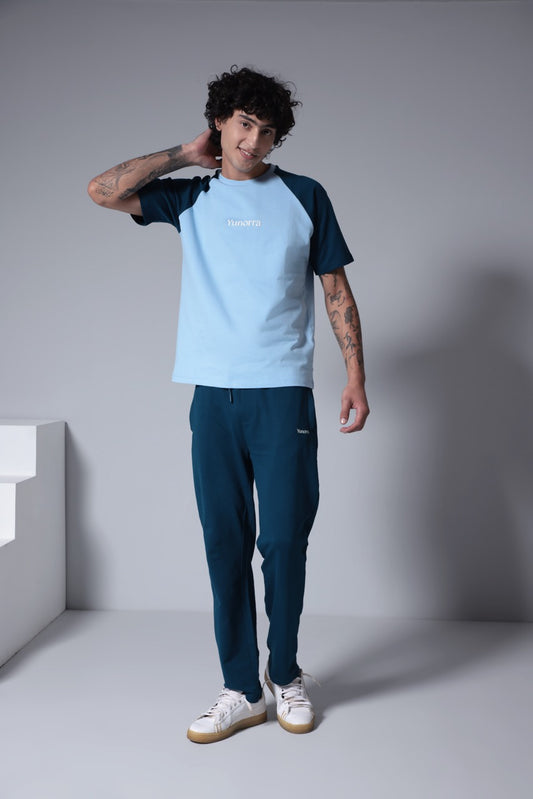 Men's Dual Tone Drift Co-ord - Blue