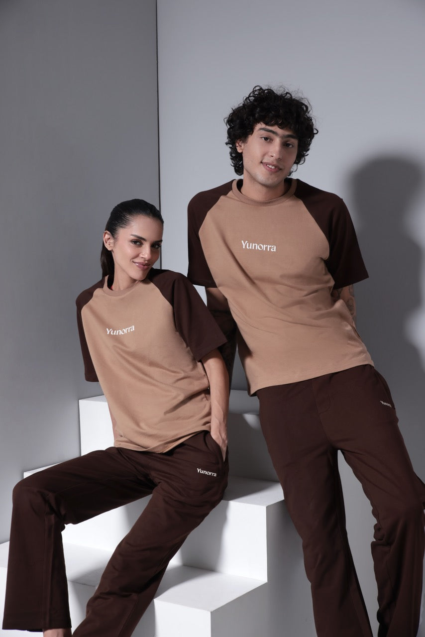 Men's Dual Tone Drift T-Shirt - Mocha Brown