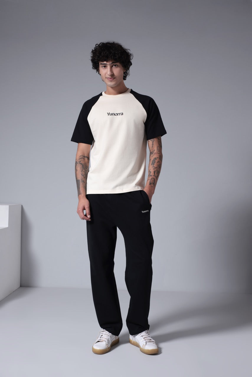 Men's Dual Tone Drift T-Shirt - Ivory Black