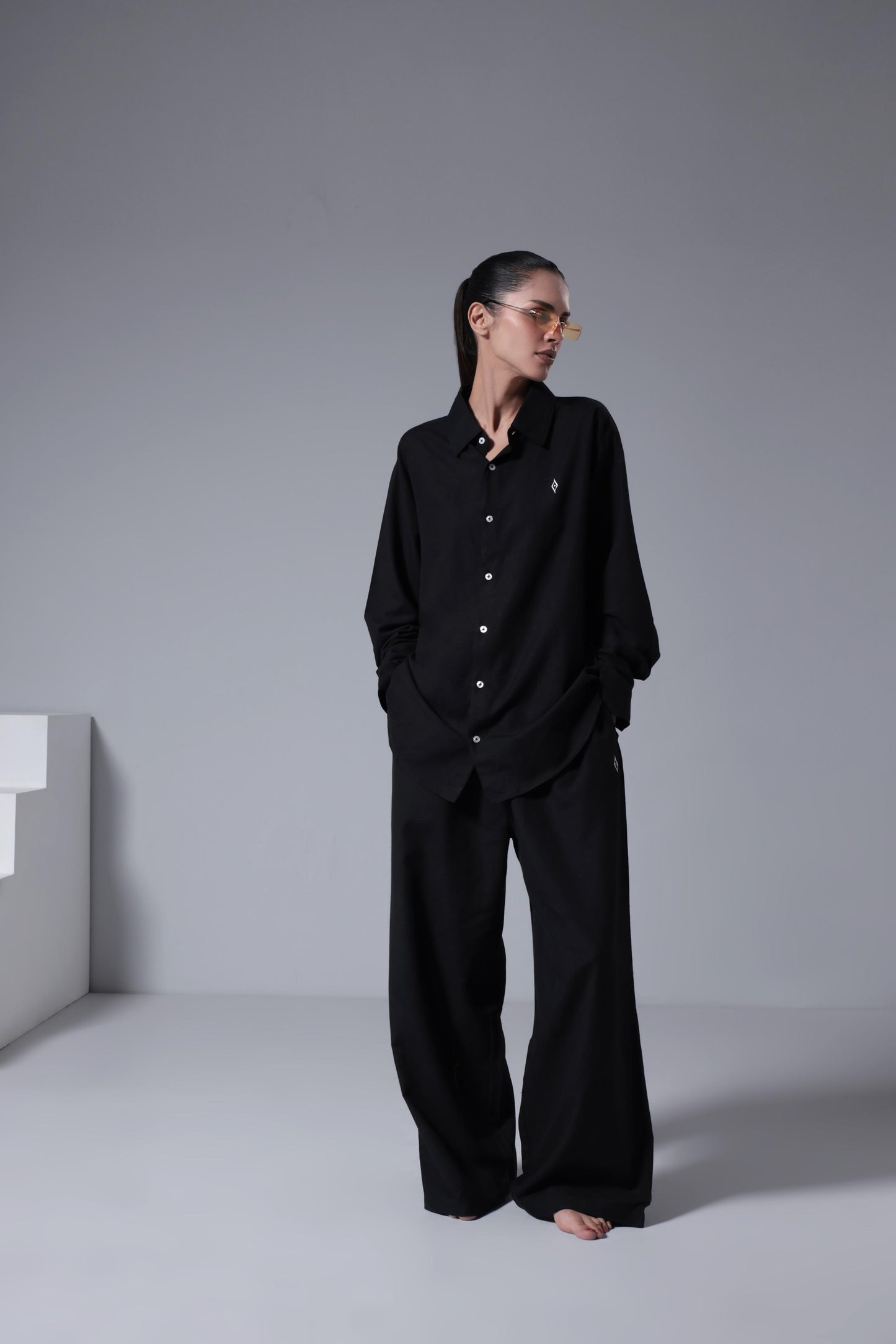 Women's Breeze Linen Shirt - Black