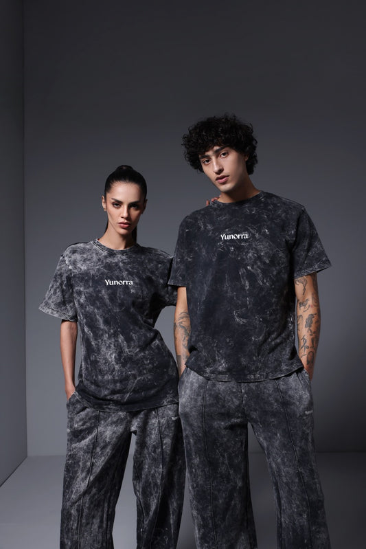 Men's Retro Wash T-Shirt - Faded Black
