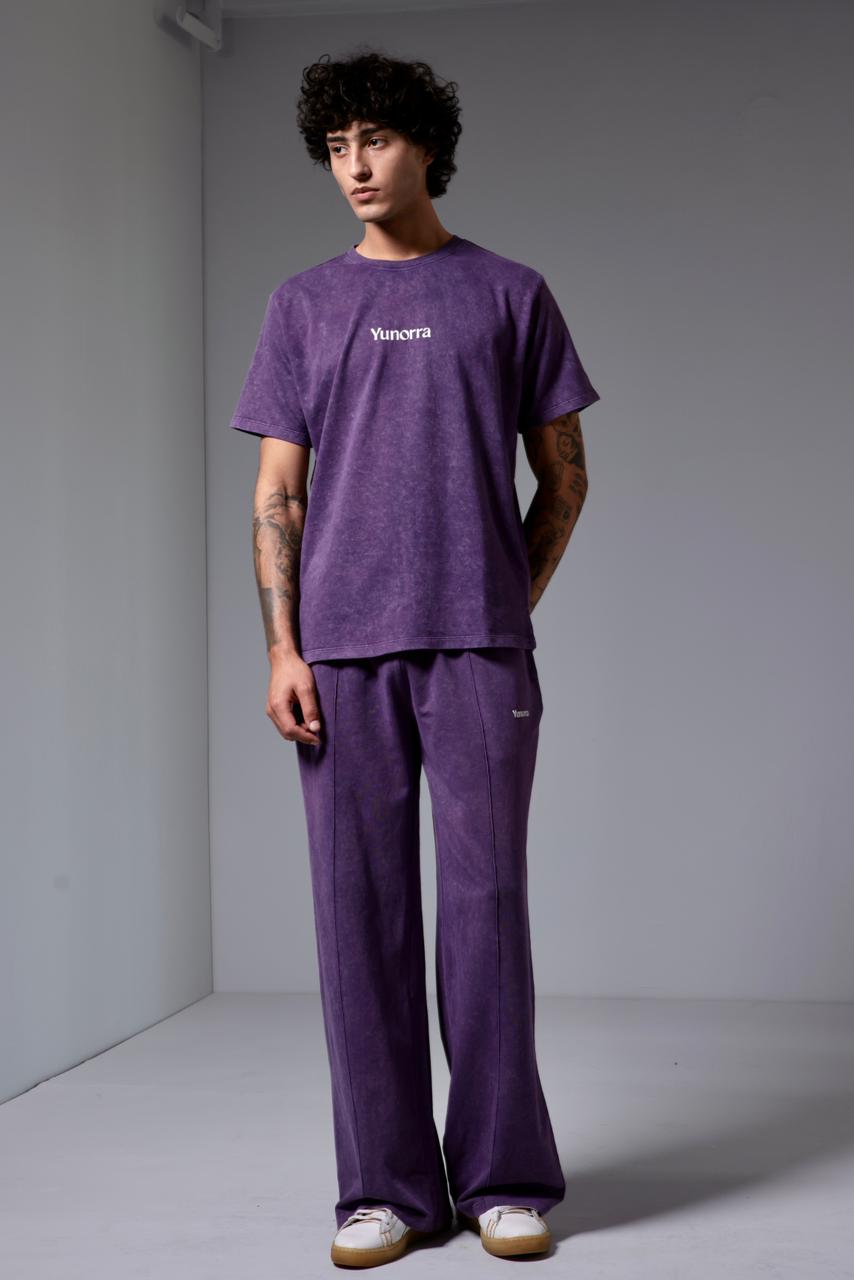Men's Retro Wash Co-ord - Purple