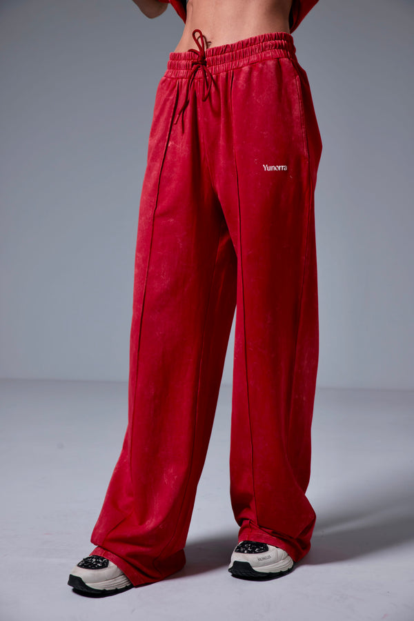 Women's Retro Flow Jogger - Faded Red
