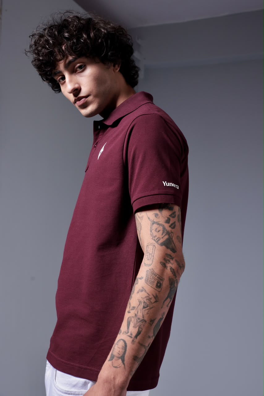 Men's Prime Piqué Polo - Mahroon