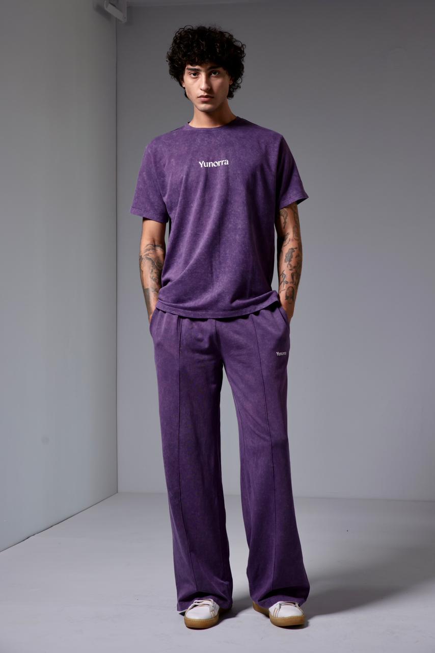 Men's Retro Wash Co-ord - Purple